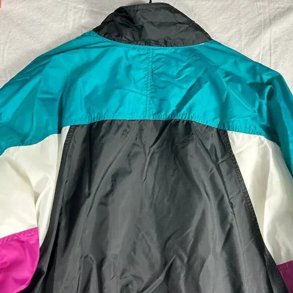 Vintage 90s Nike Silver Tab Windbreaker Jacket - Men's Large - Picture 8 of 16
